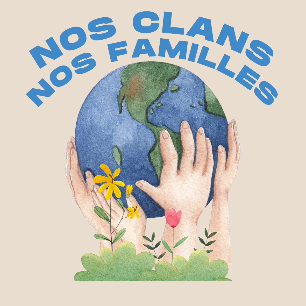 Nos Clans Nos Familles   Square Sticker   Sans Logo (1)